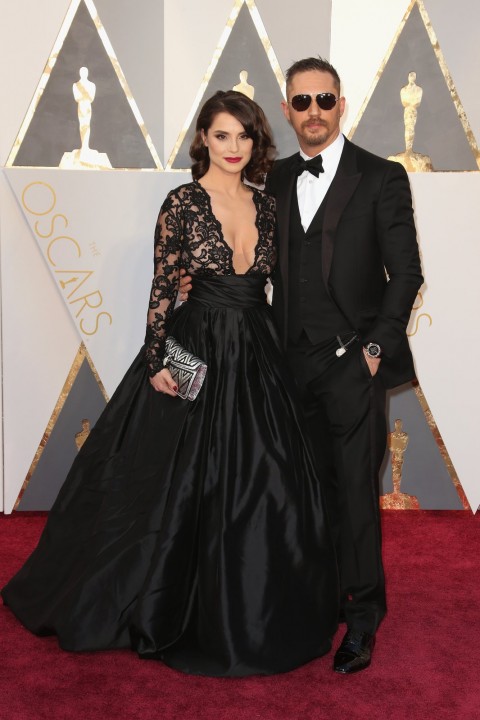 Premiile OSCAR 2016 Charlotte Riley si Tom Hardy