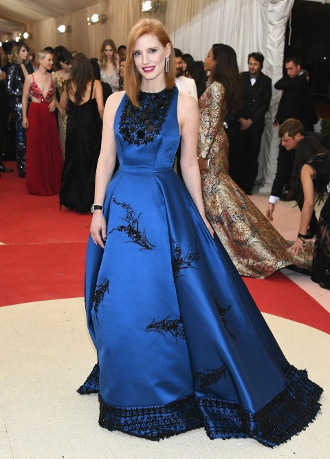 Met Gala 2016 covorul rosu Jessica Chastain